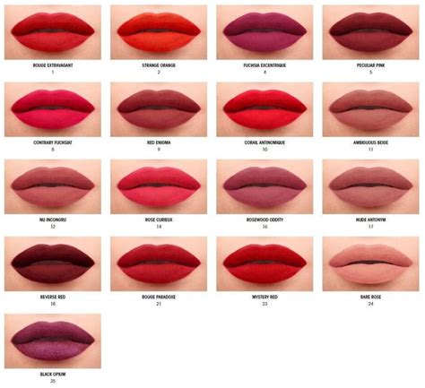 ysl leather matte lipstick swatches|ysl lipstick color chart.